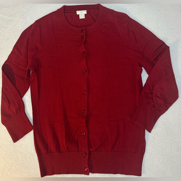 J. Crew Burgundy Women's Cardigan Size S - Picture 2 of 9